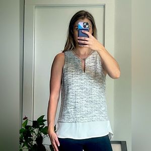 Sanctuary Tweed Top Grey | size S